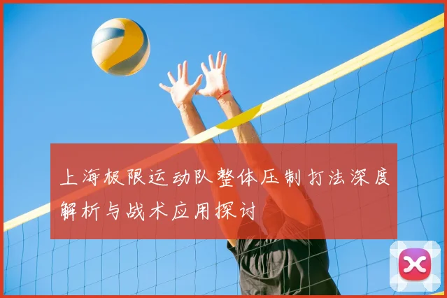 上海极限运动队整体压制打法深度解析与战术应用探讨