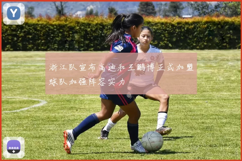 浙江队宣布高迪和王鹏博正式加盟球队加强阵容实力
