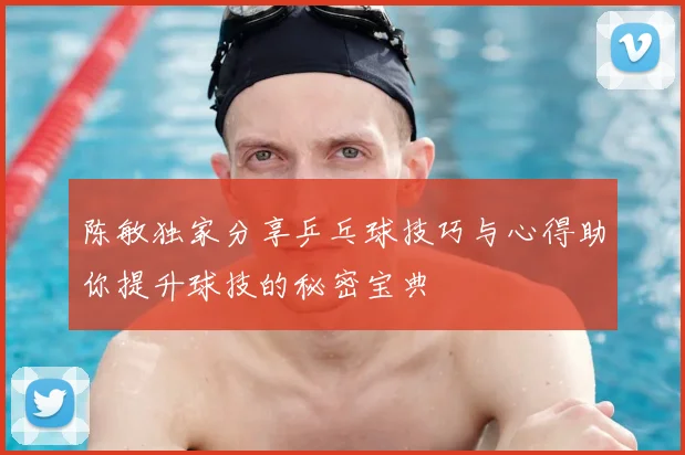 陈敏独家分享乒乓球技巧与心得助你提升球技的秘密宝典